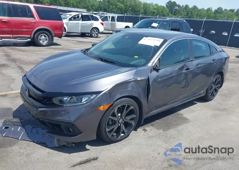 2020 Honda Civic Sport из США, поврежденный, VIN 2HGFC2F80LH565926